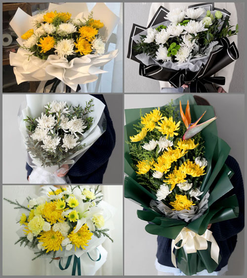 江苏泰州姜堰区顾高镇申洋村白事花束代送